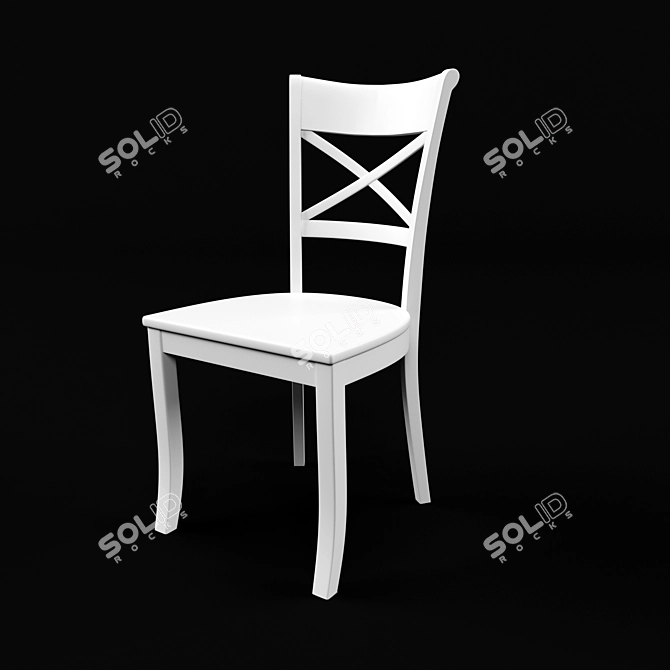 Elegant Vintner Dove Wood Chair 3D model image 3