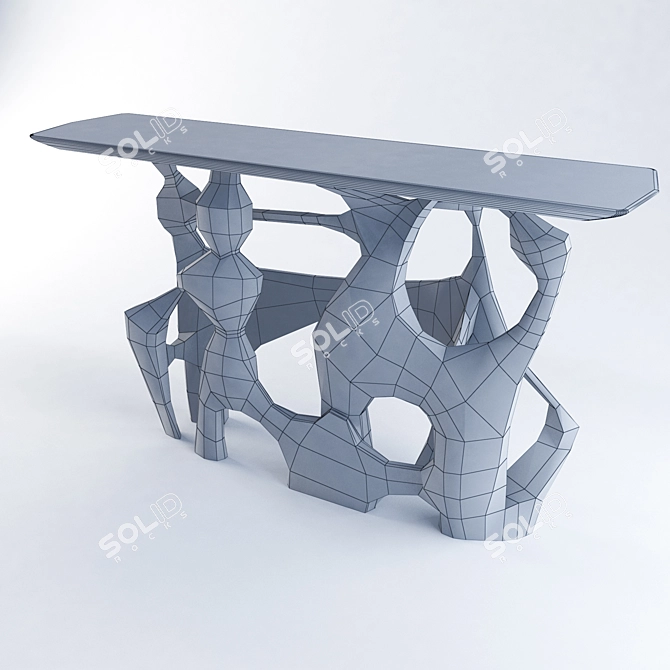 Elegant Bastei Console - 160 cm 3D model image 3