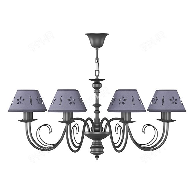 Freya Emily Modern Chandelier 3D model image 1