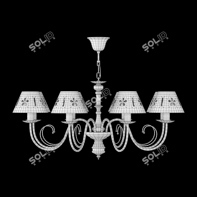 Freya Emily Modern Chandelier 3D model image 2