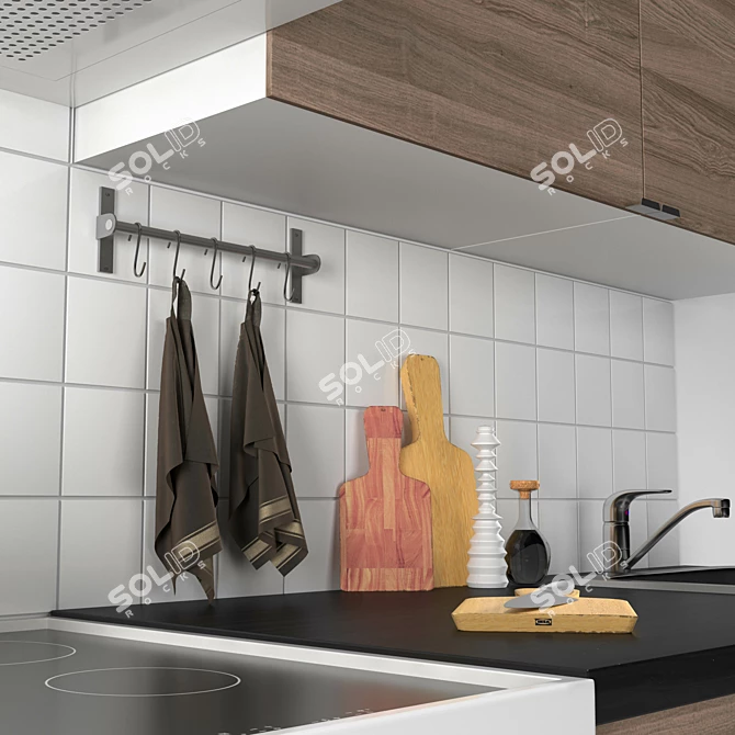 IKEA Knoxhult Kitchen Set 3D model image 2