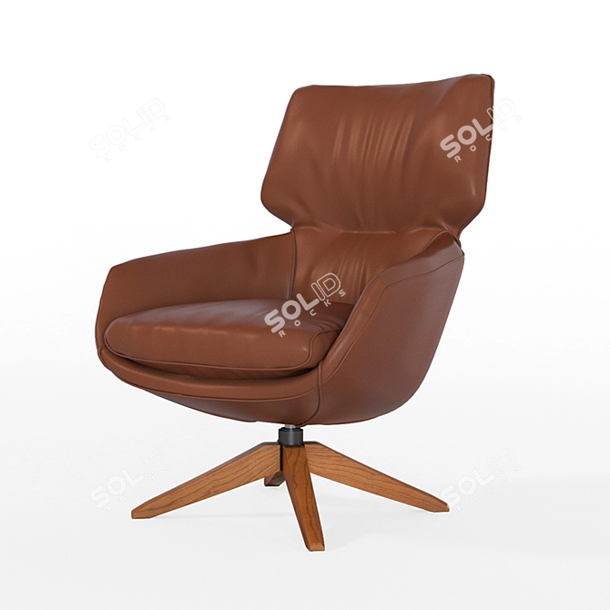 Lloyd: Elegant & Comfortable Armchair 3D model image 1