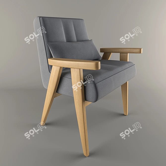 Cozy Relaxation: Easy Chair 3D model image 1