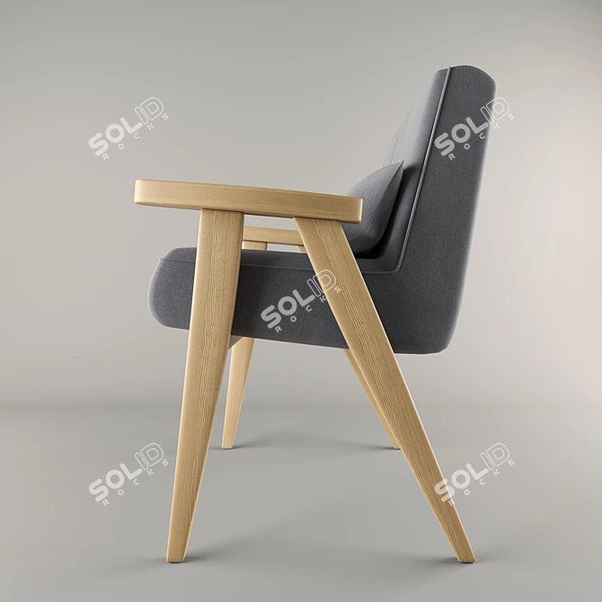 Cozy Relaxation: Easy Chair 3D model image 2