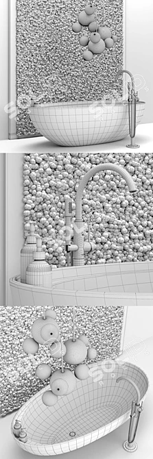 Mossy Bathroom Bliss 3D model image 3
