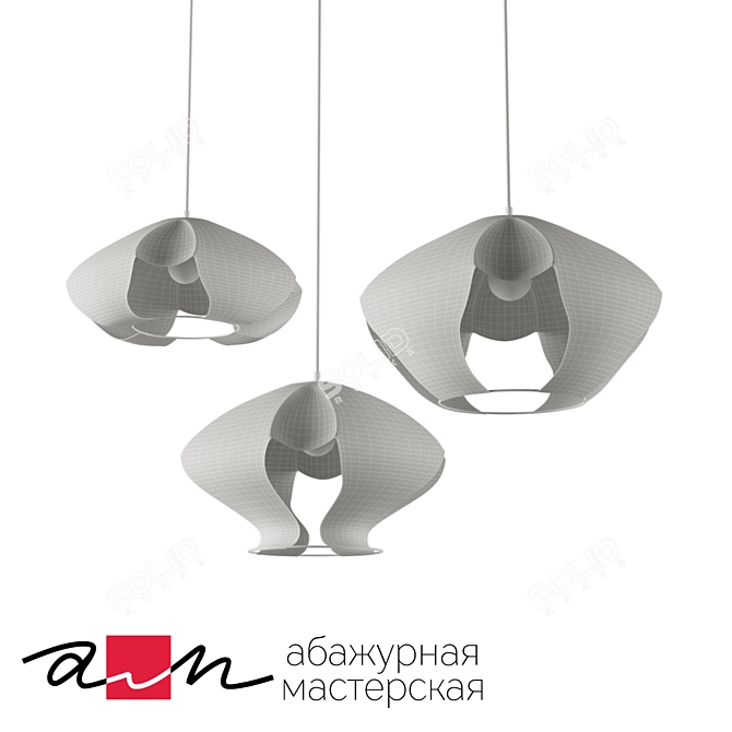 Monica Pendant Light Fixture 3D model image 2