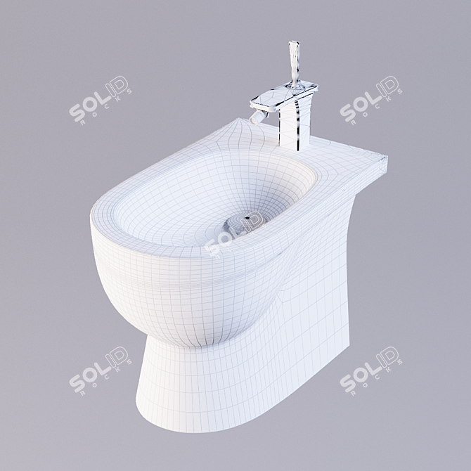Sanita Luxe Art - Stylish European Bidet 3D model image 2