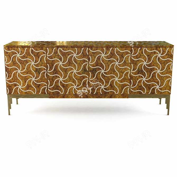 Elegant Alhambra Sideboard Design 3D model image 1