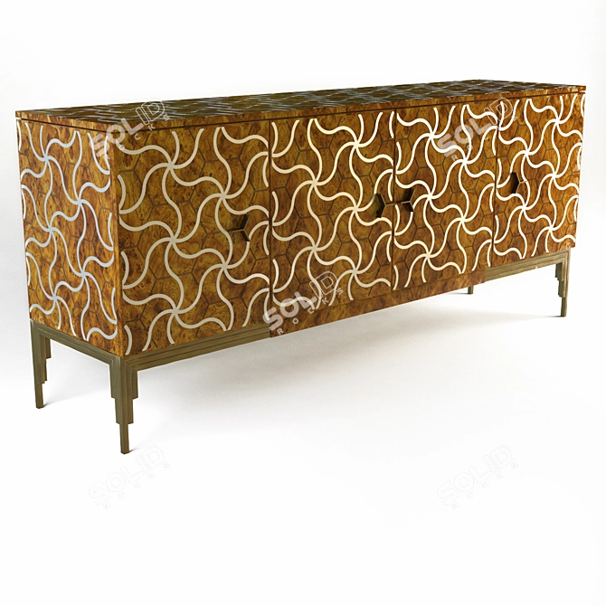 Elegant Alhambra Sideboard Design 3D model image 2