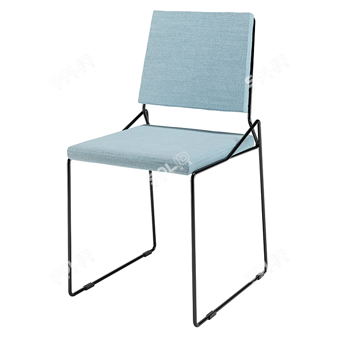 Authentic Metal Acqua Chair 3D model image 2