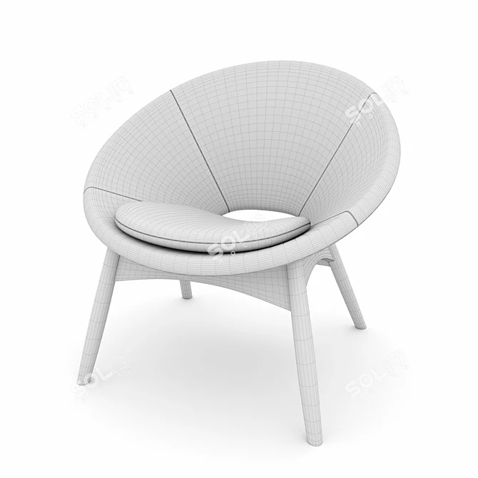 Luna Ergonomic Chair 3D model image 3