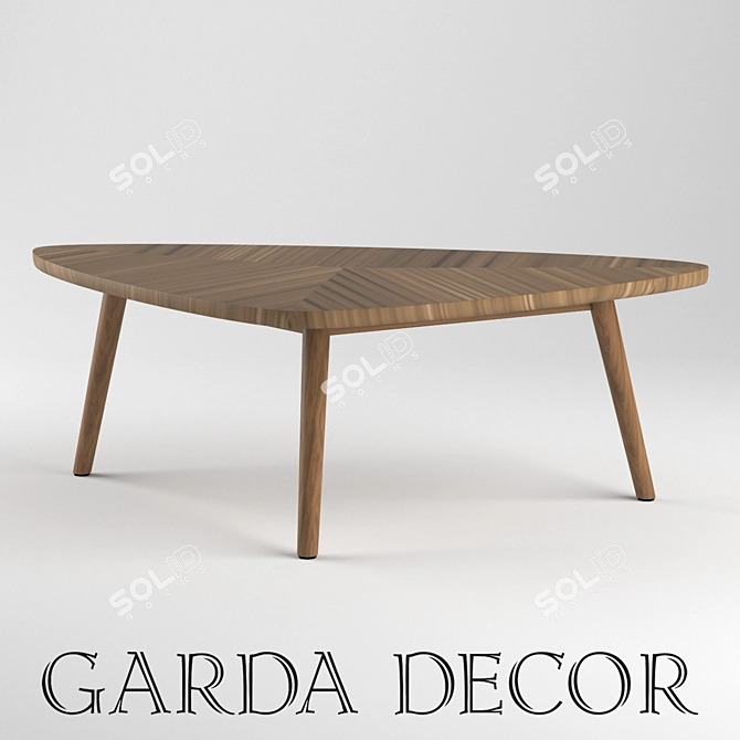 Garda Decor Magazine Table 3D model image 1