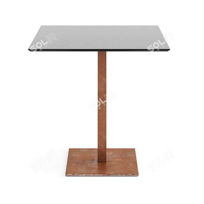 Stainless Steel Square 4402 3D model image 2