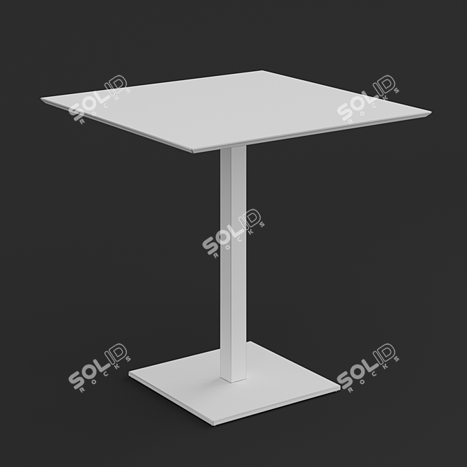 Stainless Steel Square 4402 3D model image 3