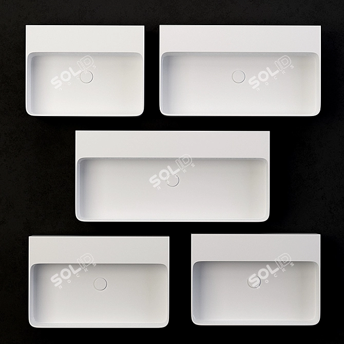 Laufen Val Washbasin - Modern and Sleek 3D model image 2