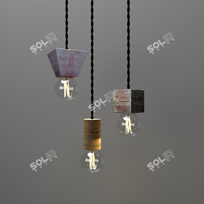 Modern Loft Level Lights 3D model image 1