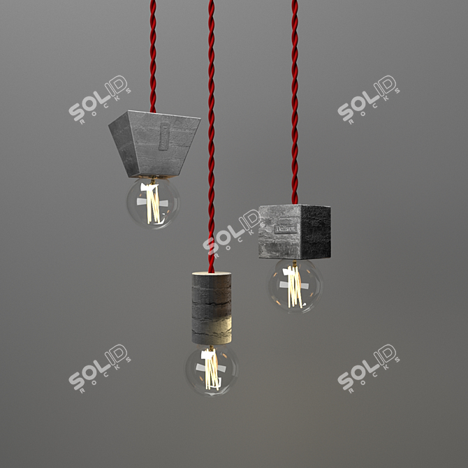 Modern Loft Level Lights 3D model image 2