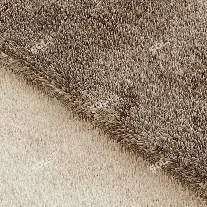 Fur-Like Displacement Carpet 3D model image 2