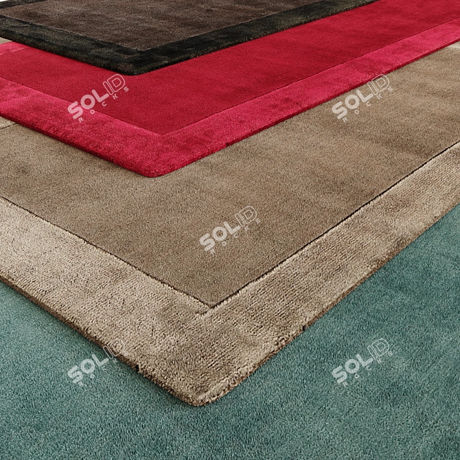 Luxury Faux Fur Carpet 3D model image 1