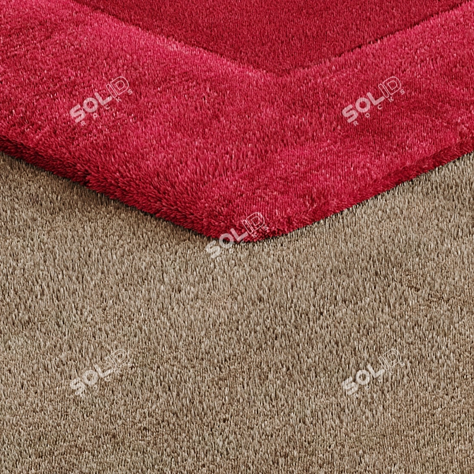 Luxury Faux Fur Carpet 3D model image 2