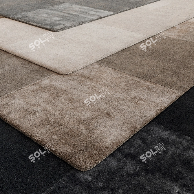 Luxury Faux Fur Carpet 3D model image 1