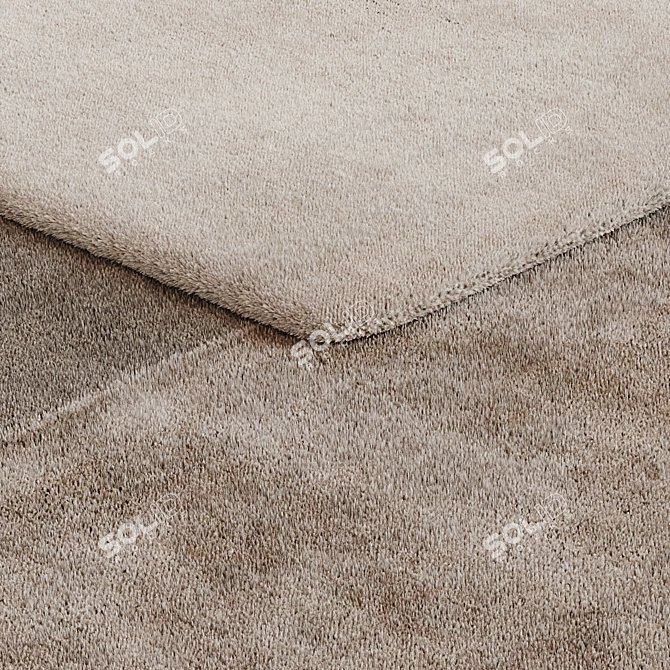 Luxury Faux Fur Carpet 3D model image 2