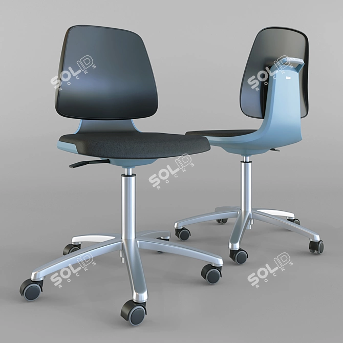 Bimos Labsit 9123: Ergonomic Lab Chair 3D model image 1