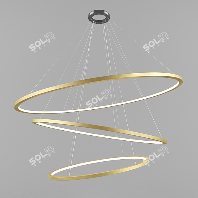 Superloop Delta Ceiling Light 3D model image 1