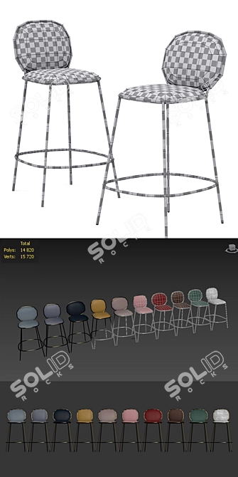 Stay Barstool: Stylish and Comfortable Seating 3D model image 3