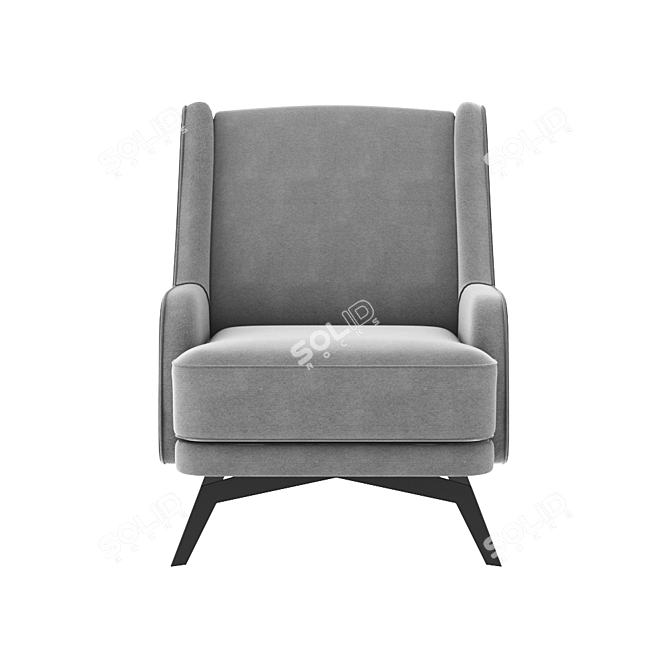 Modern Milan Armchair: Stylish and Comfortable 3D model image 2