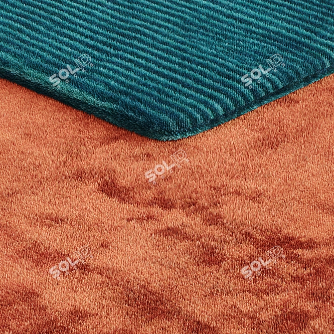 Luxurious Genuine Fur Carpet 3D model image 2