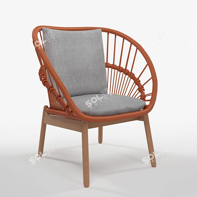 Stylish and Comfortable KETTAL_CALA Chair 3D model image 1