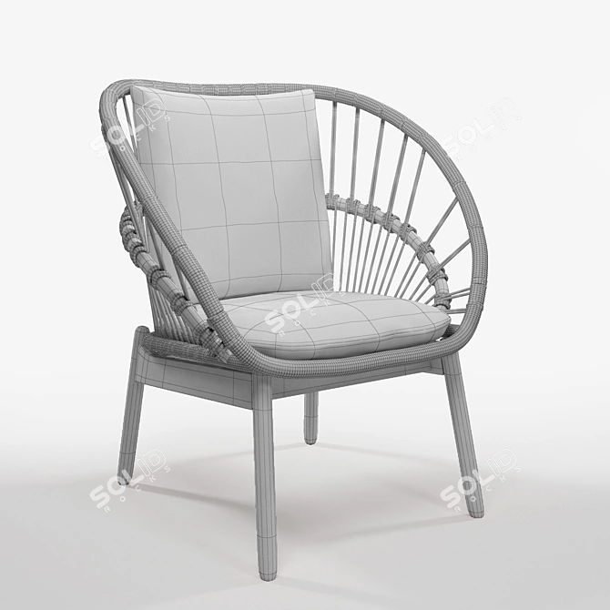 Stylish and Comfortable KETTAL_CALA Chair 3D model image 2