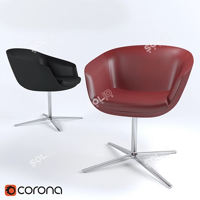 Sleek Comfort: Bob Chair 3D model image 1