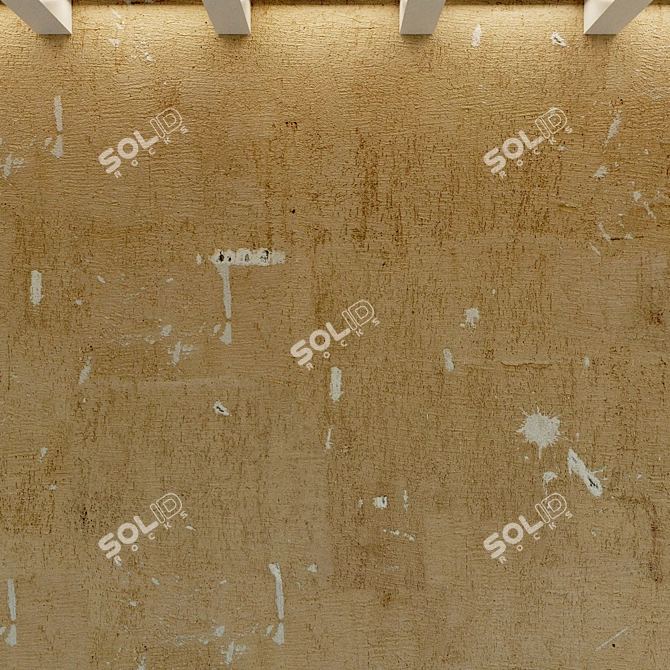 Vintage Plaster Texture - Seamless Wall Material 3D model image 2