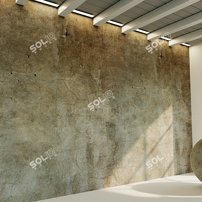 Antique Plaster Texture for Walls 3D model image 2