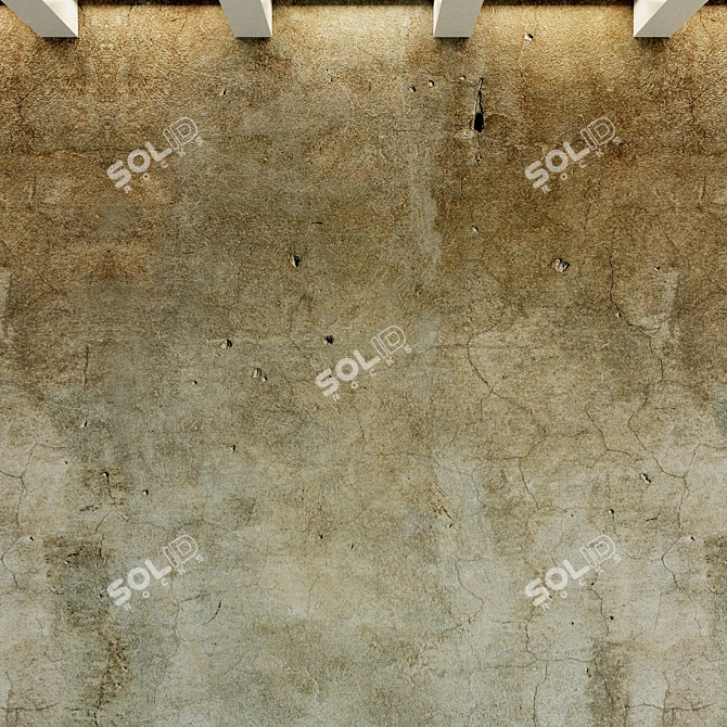 Antique Plaster Texture for Walls 3D model image 3