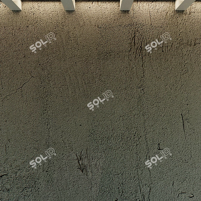 Vintage Plaster Texture for Interior Design 3D model image 3