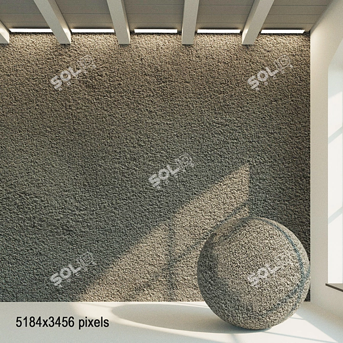 Vintage Plaster Texture Pack 3D model image 1