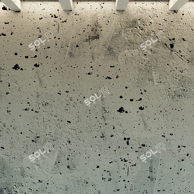 Seamless Old Concrete Wall Texture 3D model image 3