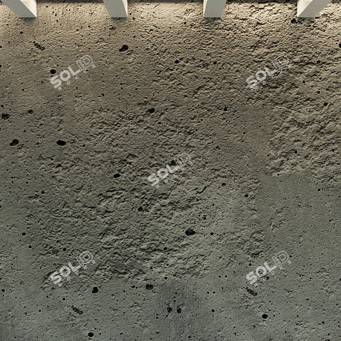 Seamless Concrete Wall Texture 3D model image 3