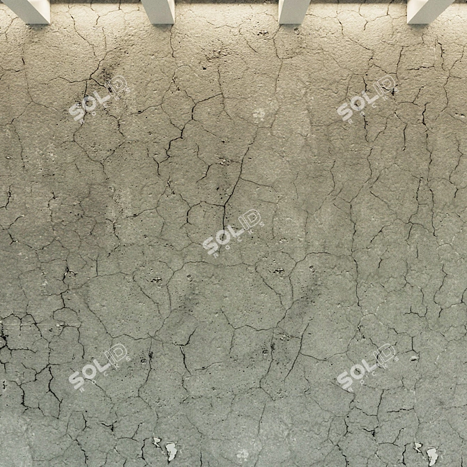 Seamless Concrete Wall Texture 3D model image 3