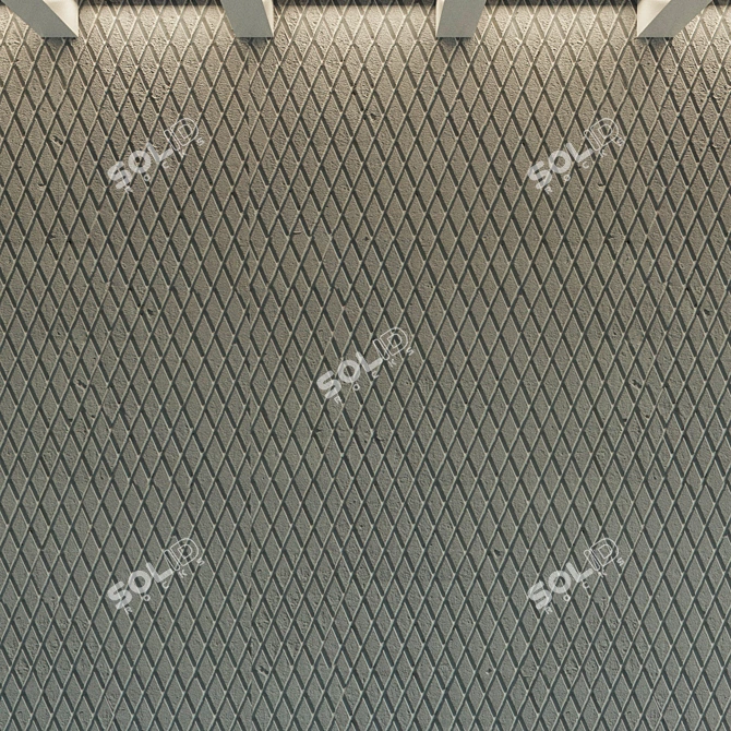 Seamless Concrete Wall Texture 3D model image 2