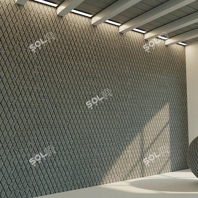 Seamless Concrete Wall Texture 3D model image 3