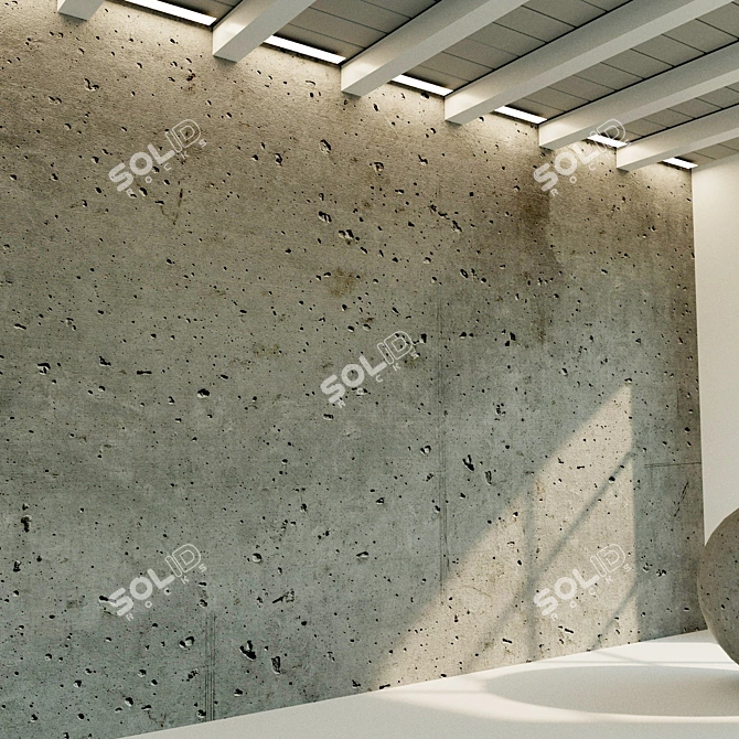 Seamless Concrete Wall Texture 3D model image 3