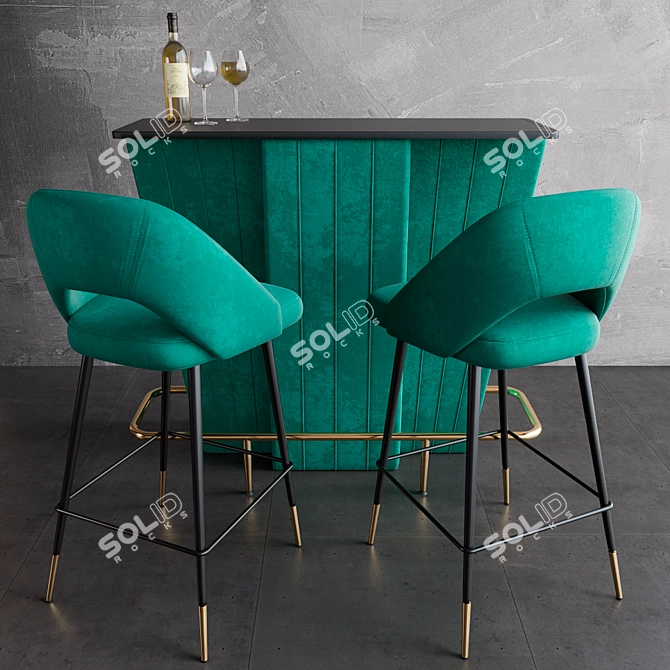 Elegant Bar Bolton & Avorio: Perfect for Any Space 3D model image 1