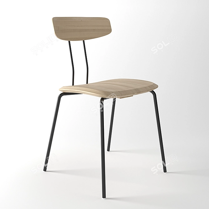 Contemporary Okito Chair 3D model image 1