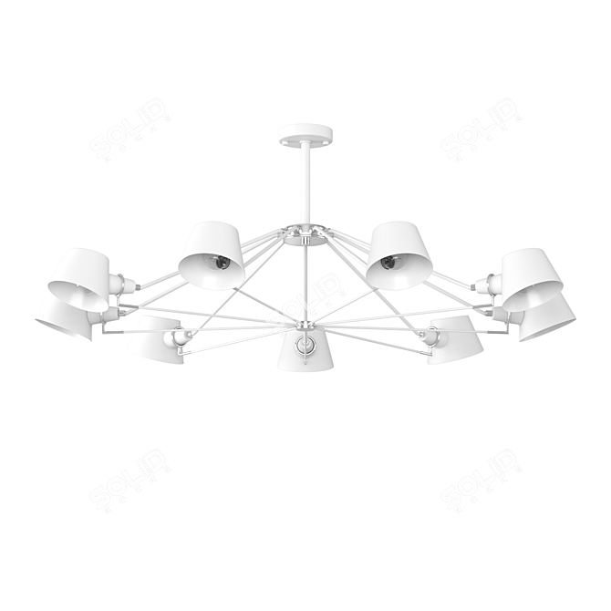 Freya Abigail Modern Ceiling Light 3D model image 2