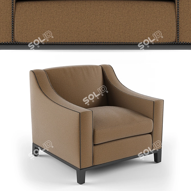  Passeport Home Armchair: Superior Quality Model 3D model image 1