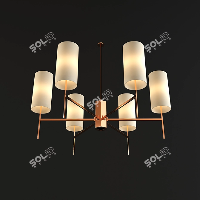 Modern 3DMax Ceiling Light 3D model image 1